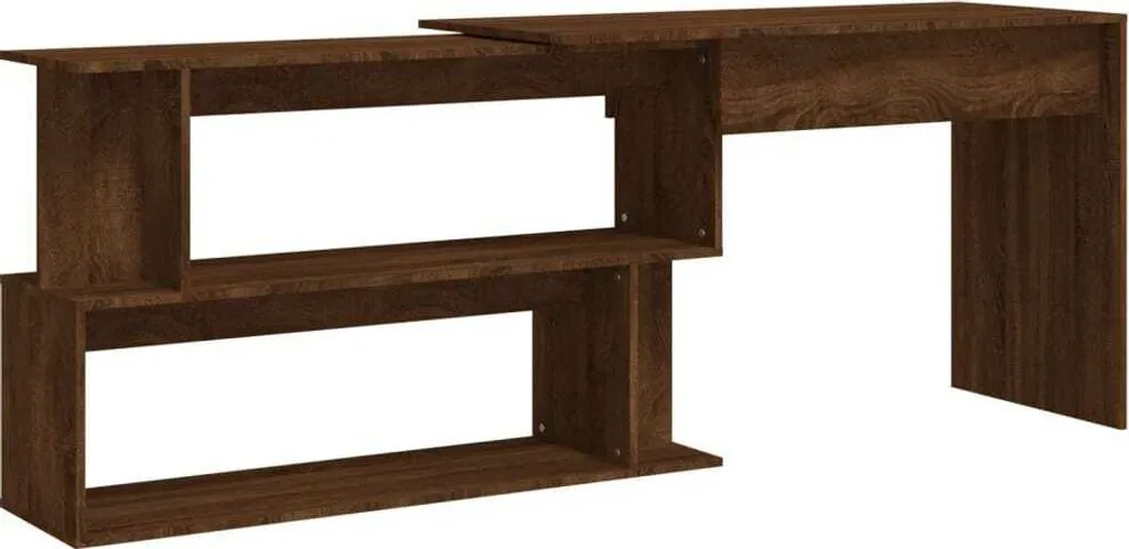 Scrivania Angolare Rovere Marrone 200cm - Arredo Ufficio e Studio Casa