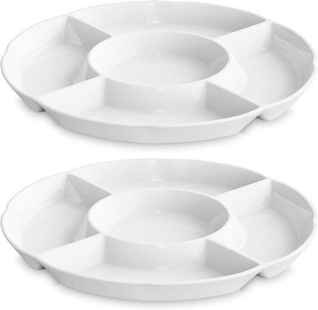 Service de vaisselle en porcelaine (2 pièces), blanc, idéal Image du produit 