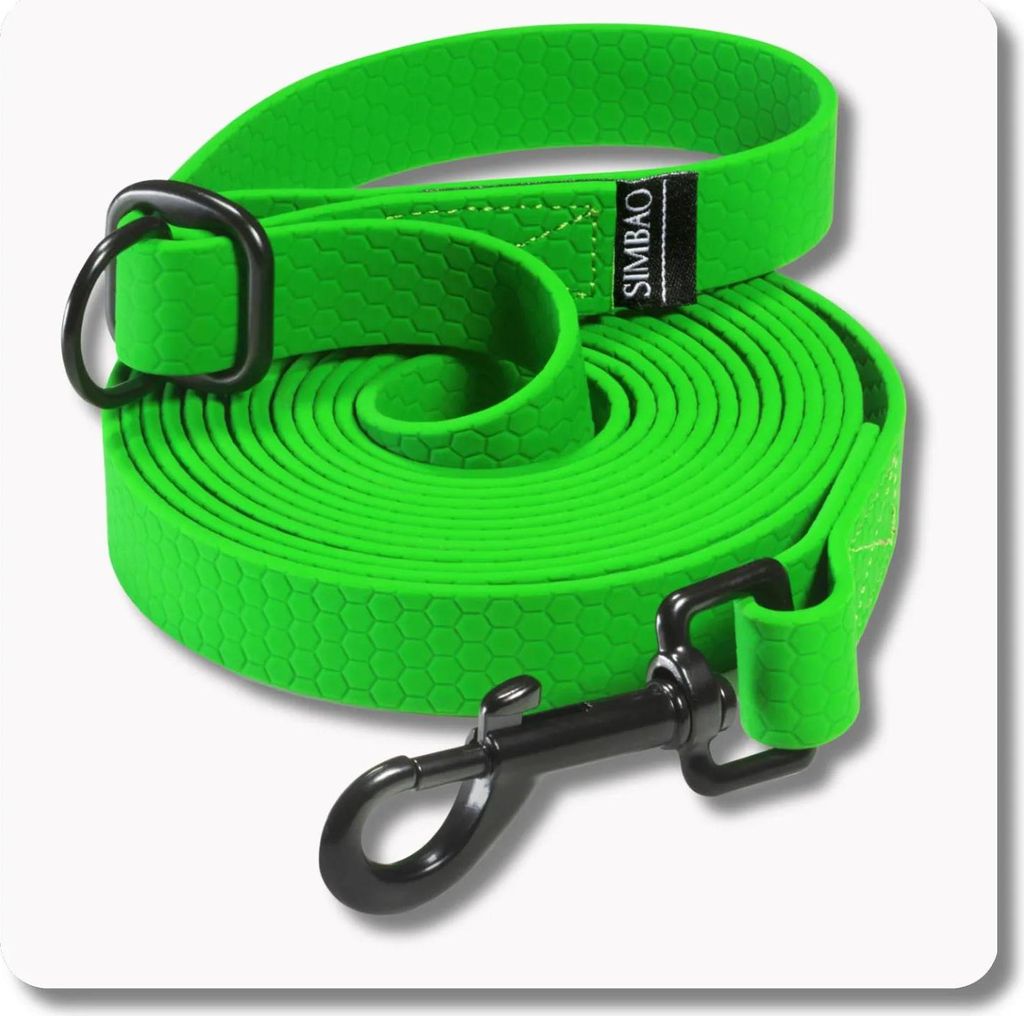 Verstellbare wasserdichte Leine GRÜN - 5m, 82MM - Hund 25-50kg