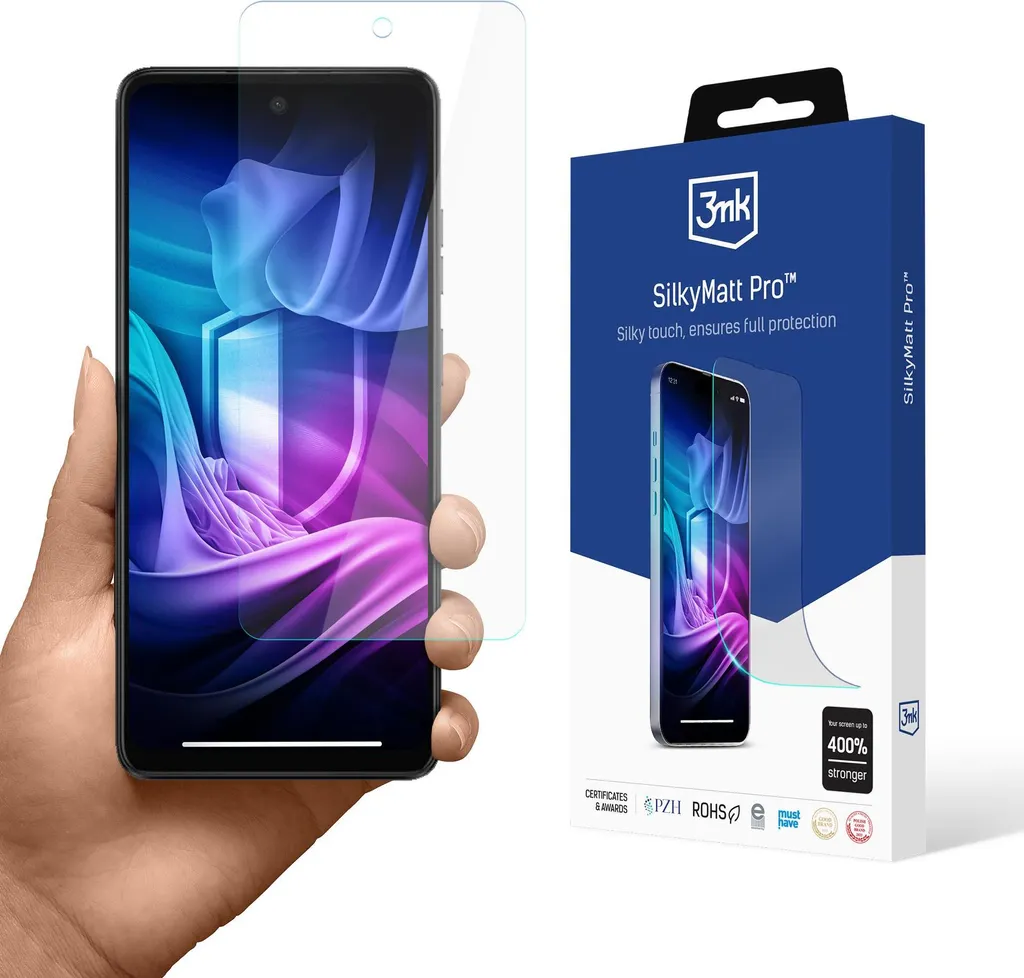 3mk Silky Matt Pro Motorola Moto E14: Pellicola Opaca Autorigenerante