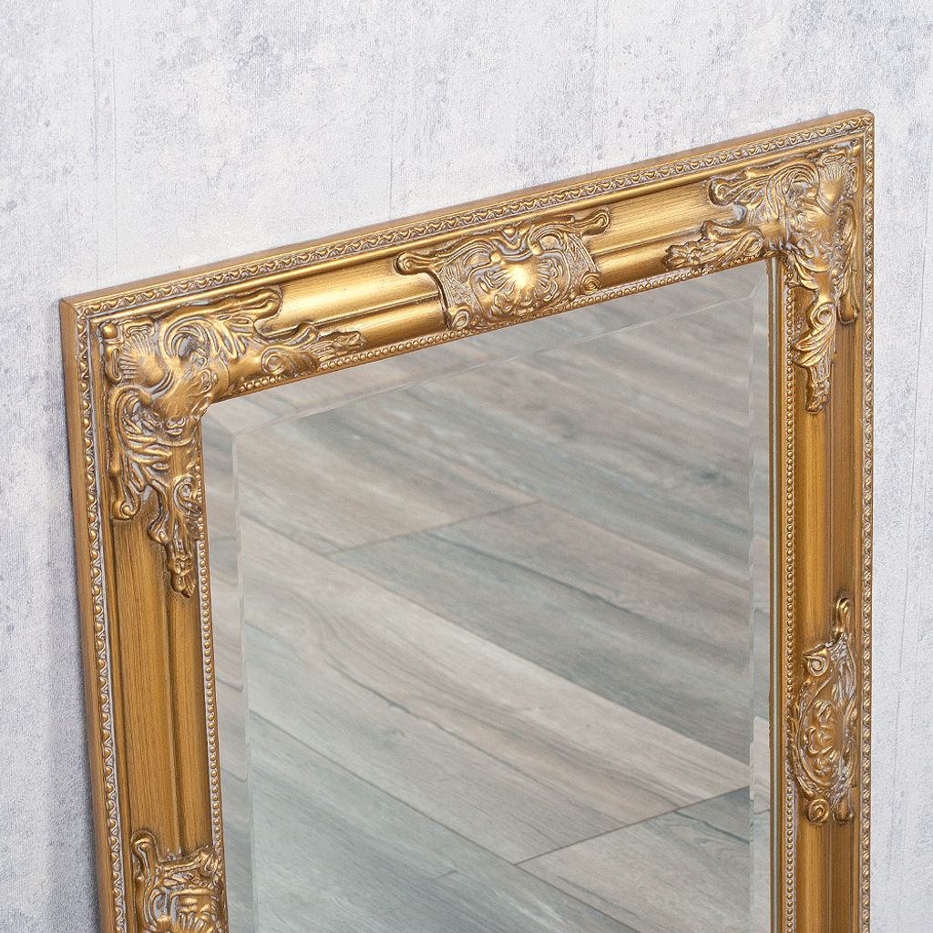 Eleganter Barock-Spiegel BESSA 80x60cm gold-antik Produktbild 7
