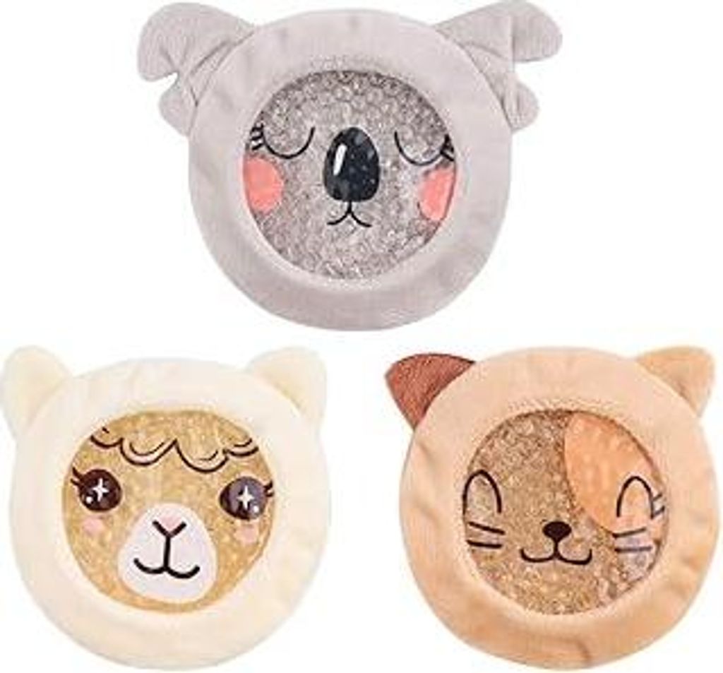 Hilph Kinder Kühlpads Kühlpack für Verletzungen, 3 Ungiftig Kühlkompresse Kühlpads Kinder Kühlakkus Gel Kühlkissen mit Weichem Stoffhülle f...