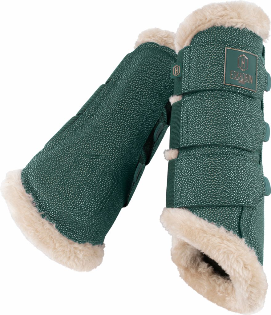 Eskadron HERITAGE Gamasche " STINGRAY FAUXFUR " 1Paar , SHETTY Größe - XXS Farbe - vintage green