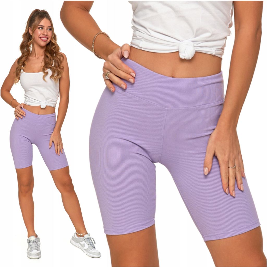 Gerippte Radsportleggings mit hohem Bund, Sporttights MORAJ Produktbild 