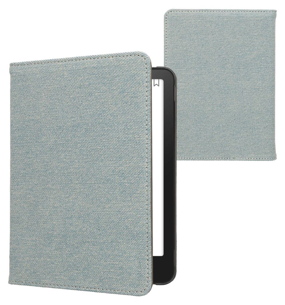kwmobile Klapphülle kompatibel mit Amazon Kindle Paperwhite (2024)/Colorsoft - Schutzhülle e-Reader - Hülle eReader - Hellblau