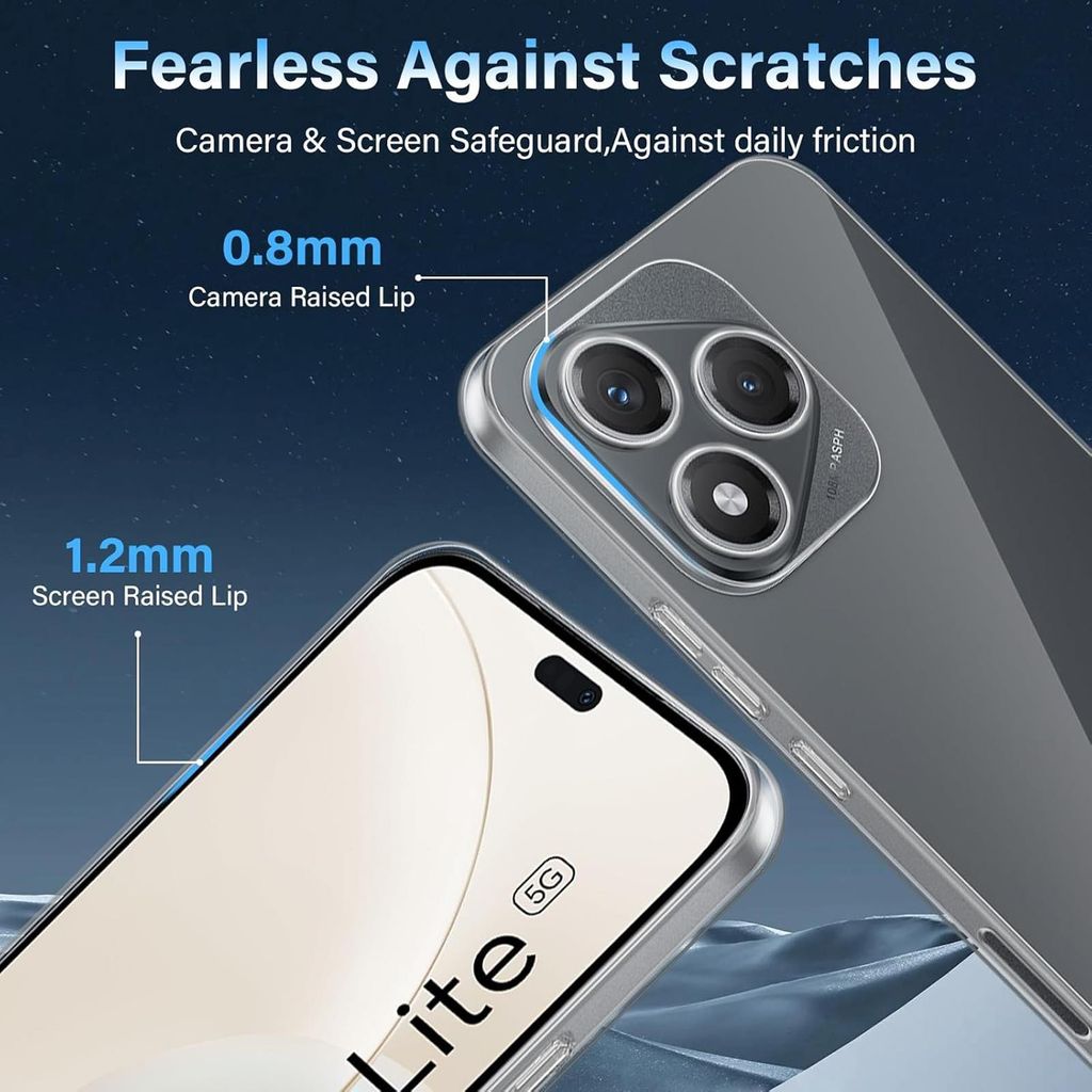 Cover Magnetica Per Honor Magic 6 Lite – Custodia Sottile Con Retro Opaco Smerigliato E Bumper In TPU, Colore Nero