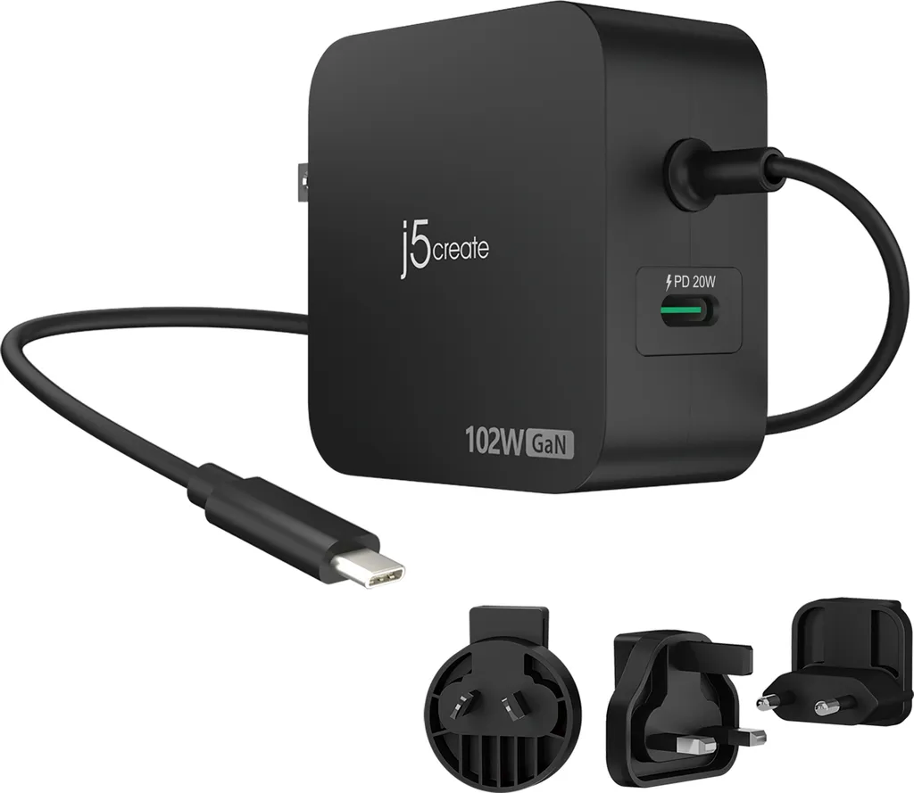 Chargeur de voyage USB-C 102W idéal pour télétravail et déplacements pro