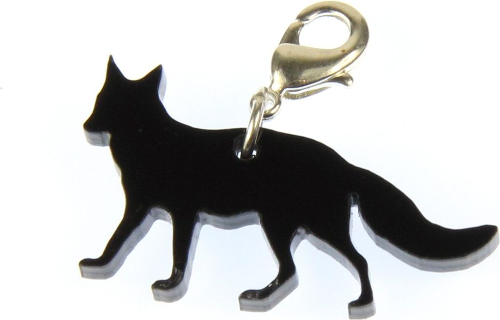 Fuchs Charm Silhouette Anhänger Miniblings Füchschen Wald Märchen Acrylglas swz
