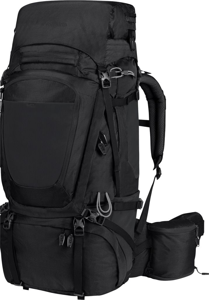 Jack Wolfskin Denali 65+10 Men Black Outdoor-Rucksack