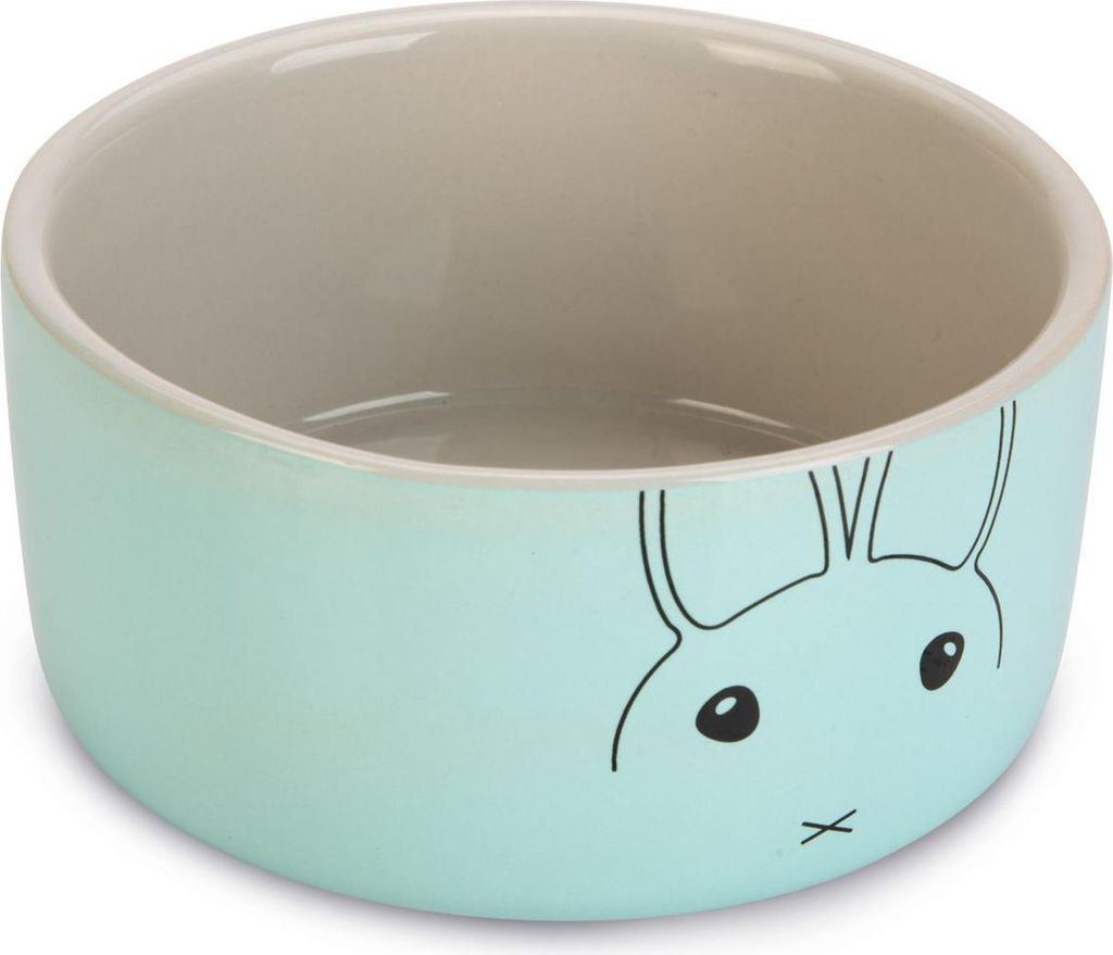 Beeztees Kaninchen Napf Joela - Nager - Keramik - grau/mint Produktbild 