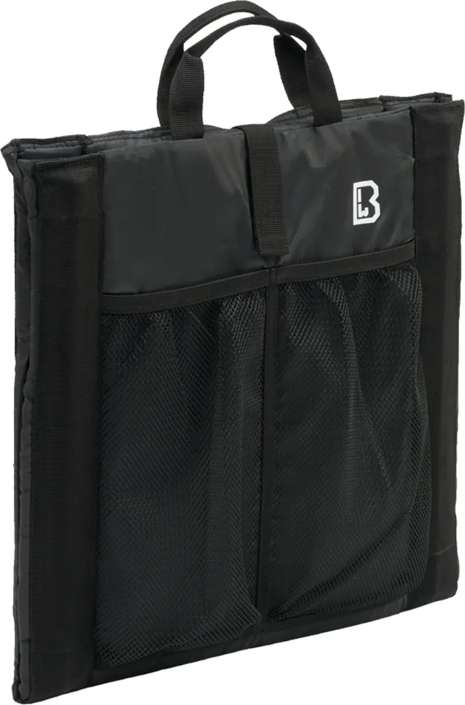 Brandit Foldable Seat Noir : Siège Rembourré et Réglable de Qualité