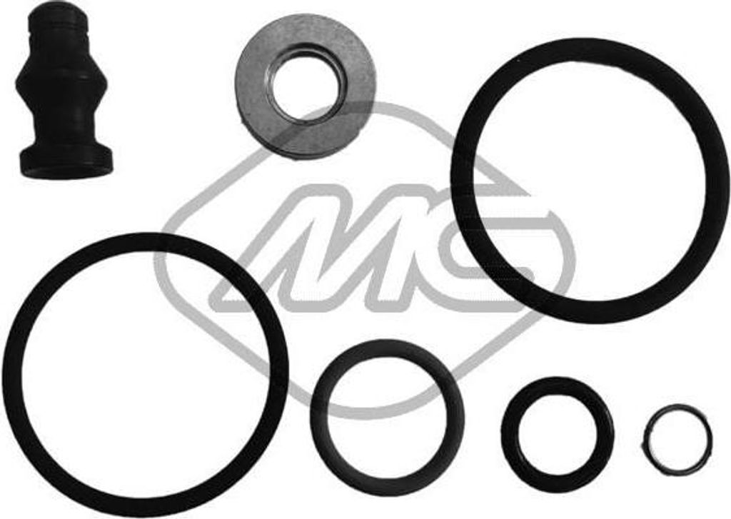 Metalcaucho 43005 Dichtungssatz, Einspritzdüse OE WHT000530 kompatibel mit Transporter V, Touran, Sharan, Polo 9N, Polo 6N, Passat 3C, Passat 3B, ...