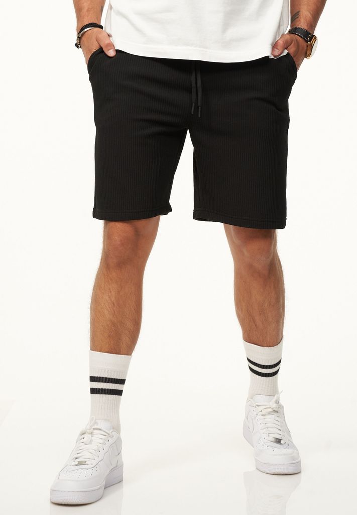 CARISMA Herren Shorts mit Rippstruktur als bequeme Sommershorts mit Gummibund für Herren Kurze Hose Sweatshorts mit Gummibund Bermuda Shorts im Re...