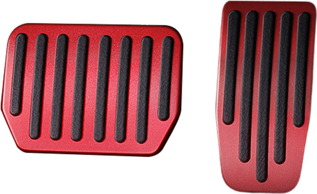 Ersatz-Fußpedalauflage, rutschfeste Fußstütze für Gaspedal und Bremse, Pedalverlängerung, einfach zu installieren, Zubehör für Auto-Aluminiu...