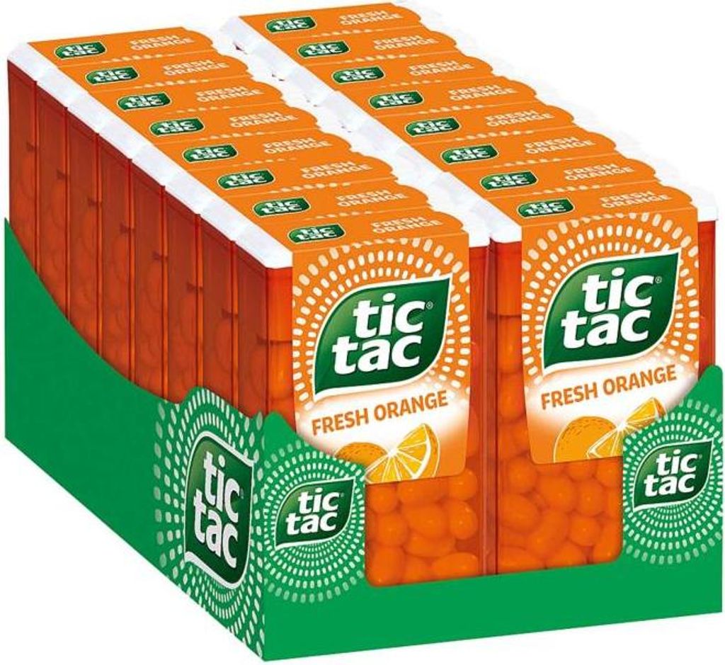 tic tac Fresh Orange Dragees spritzig milder Orangen Produktbild 