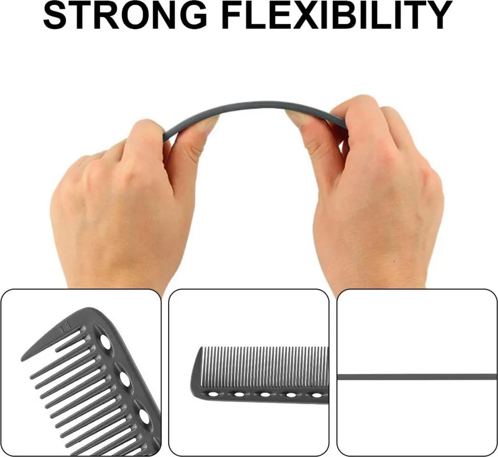 Offerta Set 4 Pettini Carbonio Professionali: Robusti e Leggeri - 3