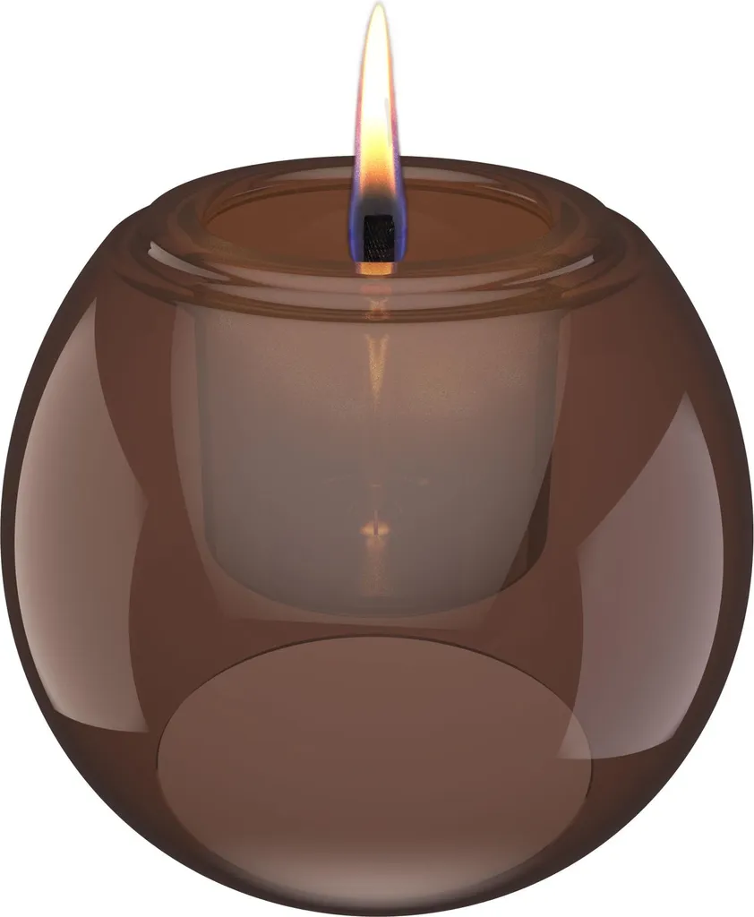 Bougie Globus 15 Ambre Tenderflame sans Fumée ni Odeur Ø15 x 12,5 cm