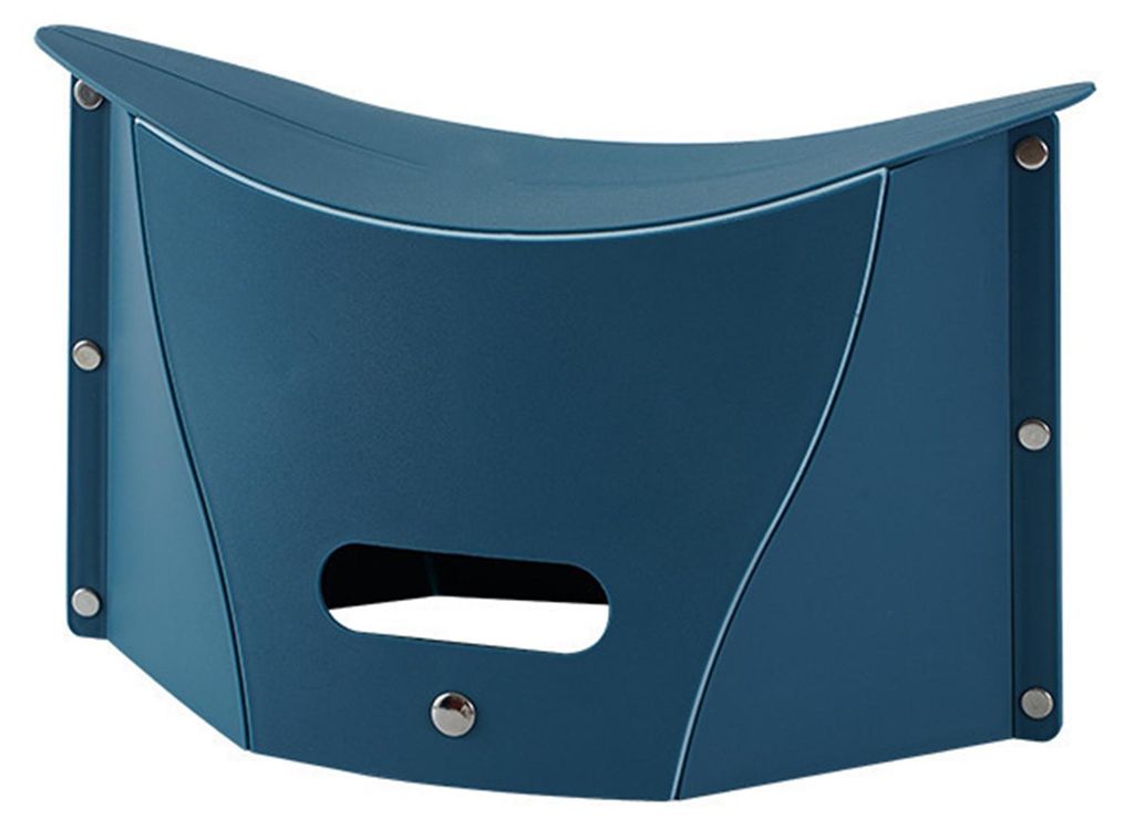 Tragbarer Klapphocker, ultradünner Outdoor-Campingstuhl aus Kunststoff, multifunktionale Einkaufstasche für Wandern, Picknick, Camping und Angeln