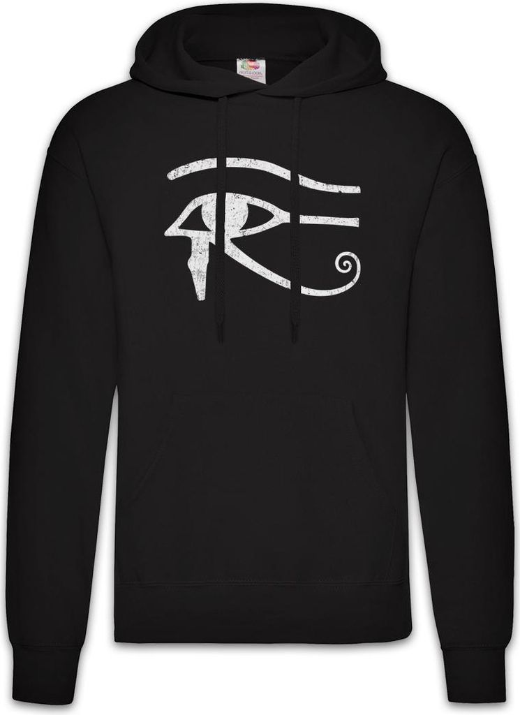Urban Backwoods Eye Of Horus II Sign, Herren Hoodie, Farbe: Schwarz, Größe: S