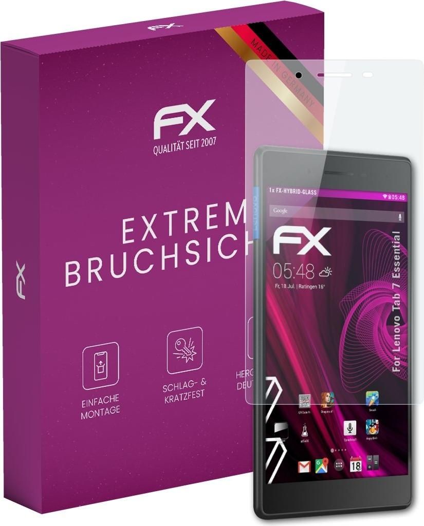 atFoliX FX-Hybrid-Glass Displayfolie kompatibel mit Lenovo Tab 7 Essential Glasfolie