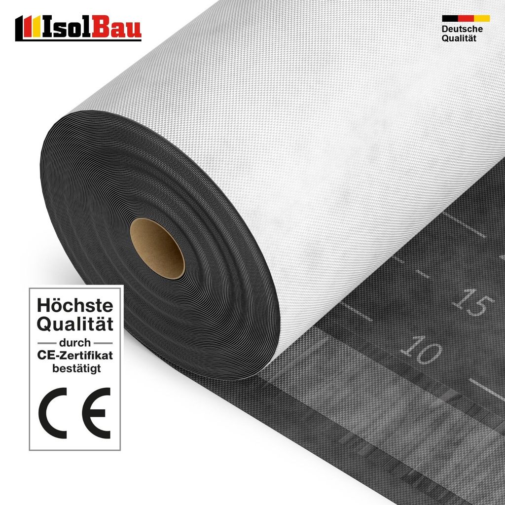 Unterspannbahn Dach 135g/m² Unterdeckbahn 75m²Rolle 1,5x50m Dachfolie SPB 135SKS
