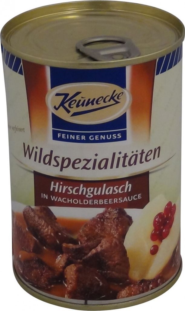 Keunecke Hirschgulasch in Wacholdersauce 400g Produktbild 