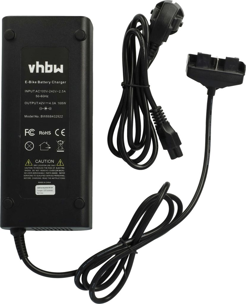 vhbw Ladegerät kompatibel mit Bosch Cargo Line (BDU4XX), Active Line Plus (BDU3XX), Classic+ Line, Classic Line Fahrradakkus, E-Bike - Für Akkus ...
