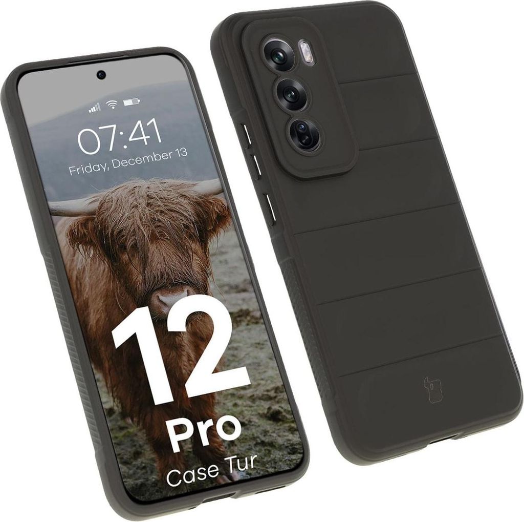 Bizon Case für Oppo Reno 12 Pro schwarz