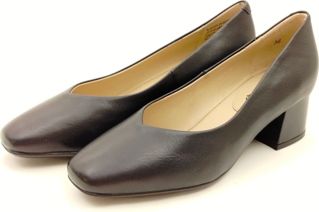 Caprice Damen Pumps 4 cm hoher Blockabsatz schwarz 41 Produktbild 8