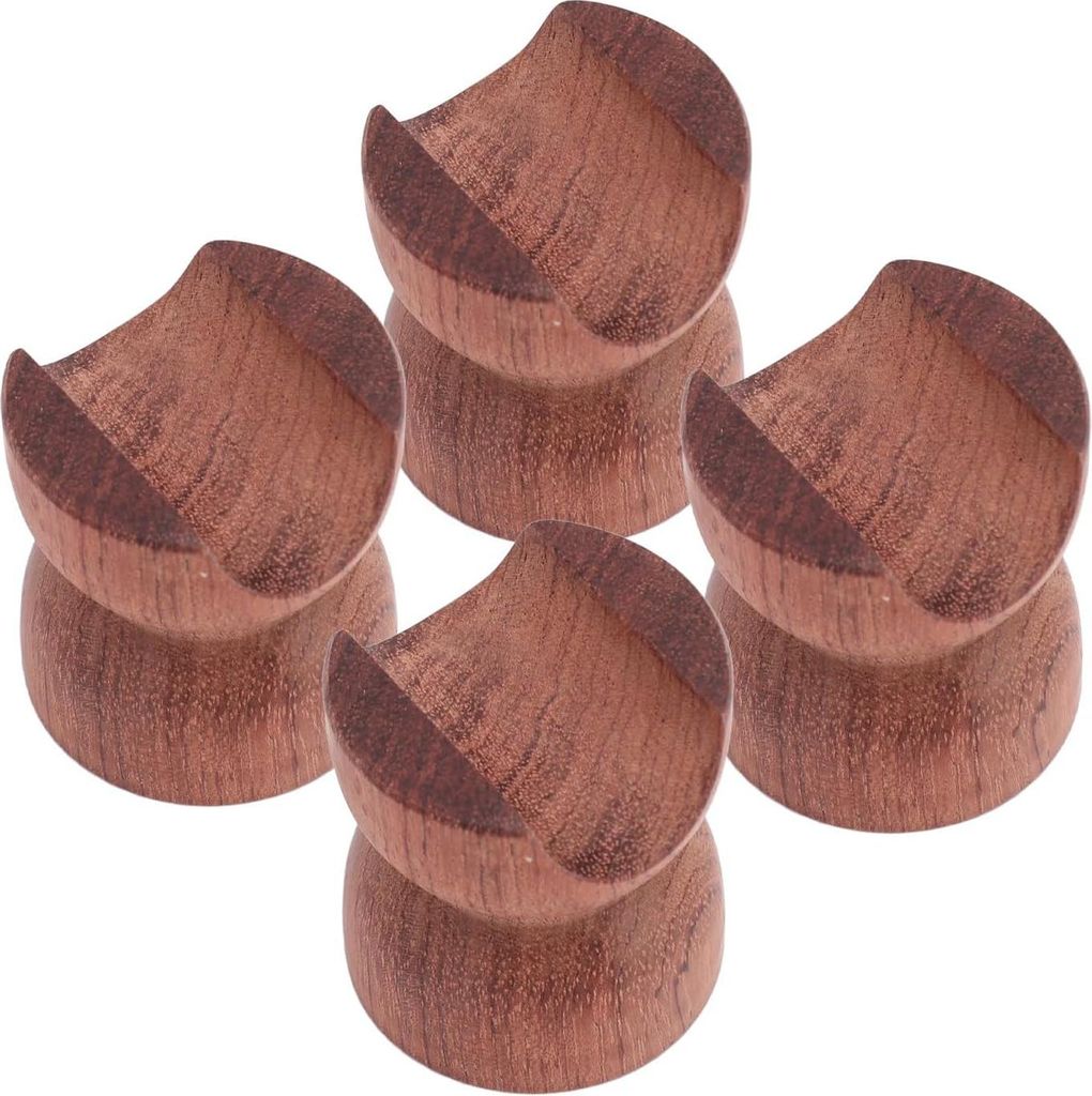 4 Stück Kabelklemmen Drahtbügel – Professionelle Strom/Speaker Kabelhalter, Holz schockbeständige Kabelstabilisator, Hi-End Kabelhalter, Schru...