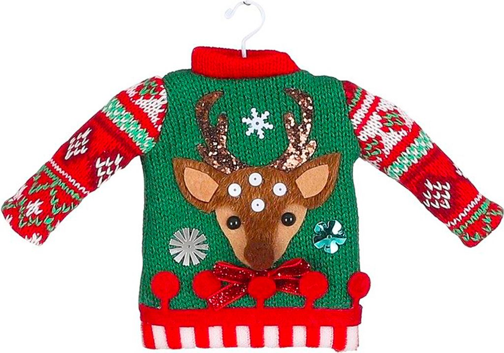 Ornament Pullover mit Hirsch 20,5 cm