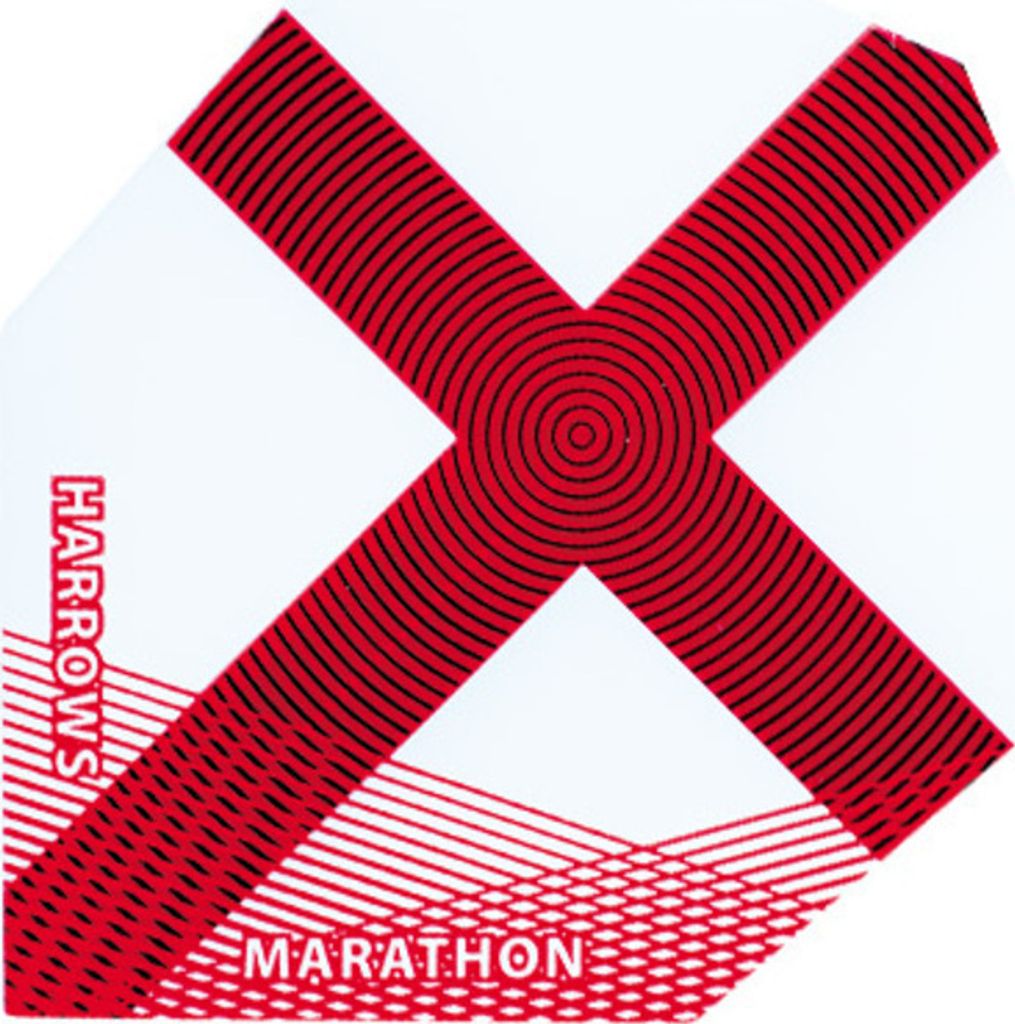 Harrows - Dart Flights "100 Micron" Set RD1986 (Einheitsgröße) (Rot/Weiß)