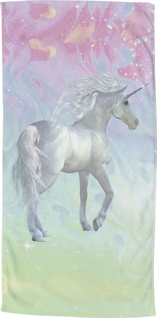Beach towel Good Morning 75x150 cm - unicorn