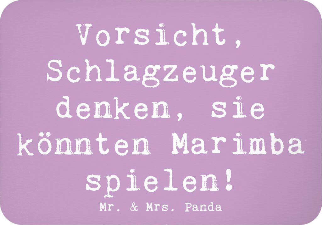 Mr. & Mrs. Panda magnet Spruch Marimba Humor - Lavendeltraum - Geschenk, haftmagnet, Schlaginstrument, Kühlschrankmagnet, Percussion, Pinnwandmagn...