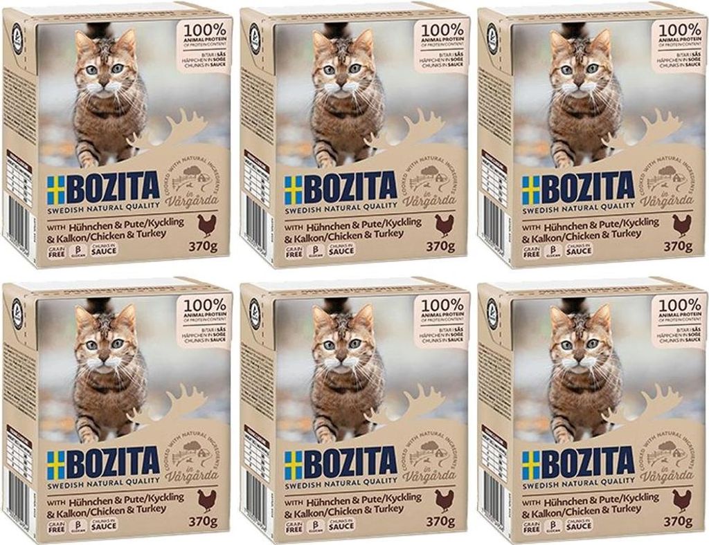 Bozita Cat Tetra Recard bouchées en sauce poulet & dinde Image du produit 