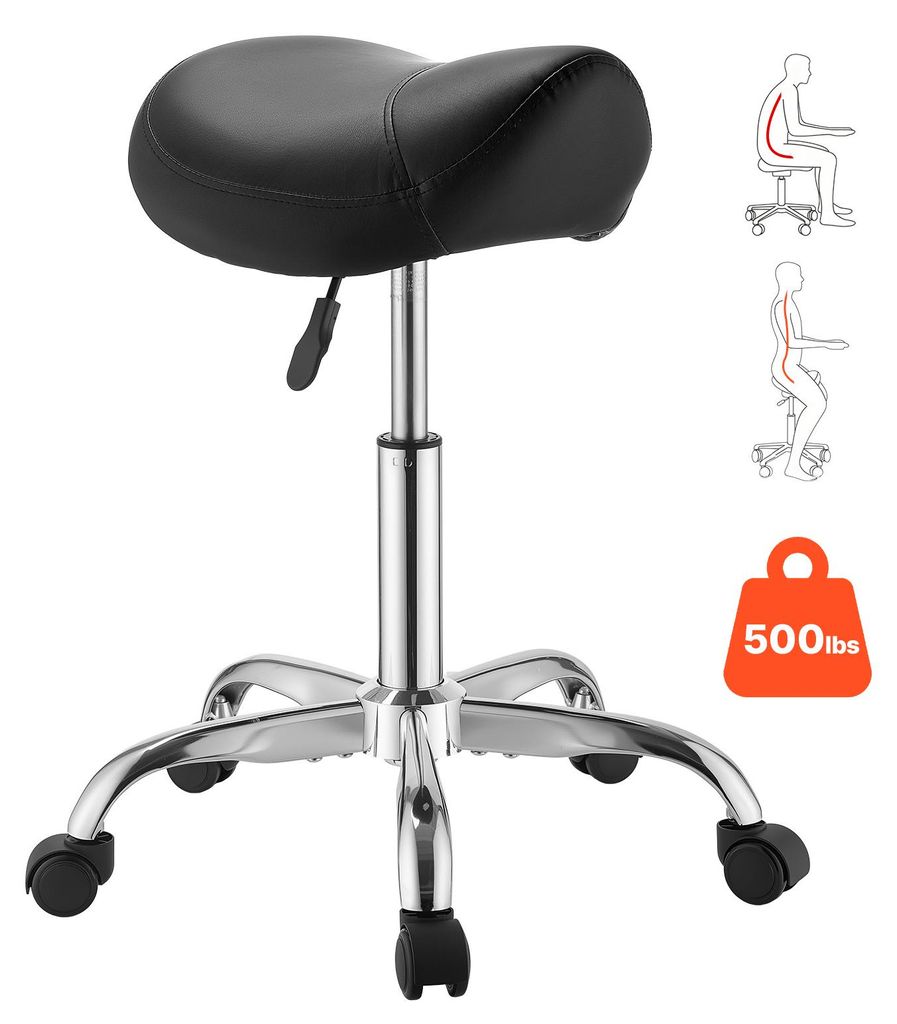 VEVOR Sattelhocker 226,8 kg, Rollhocker Höhenverstellbar, Produktbild 