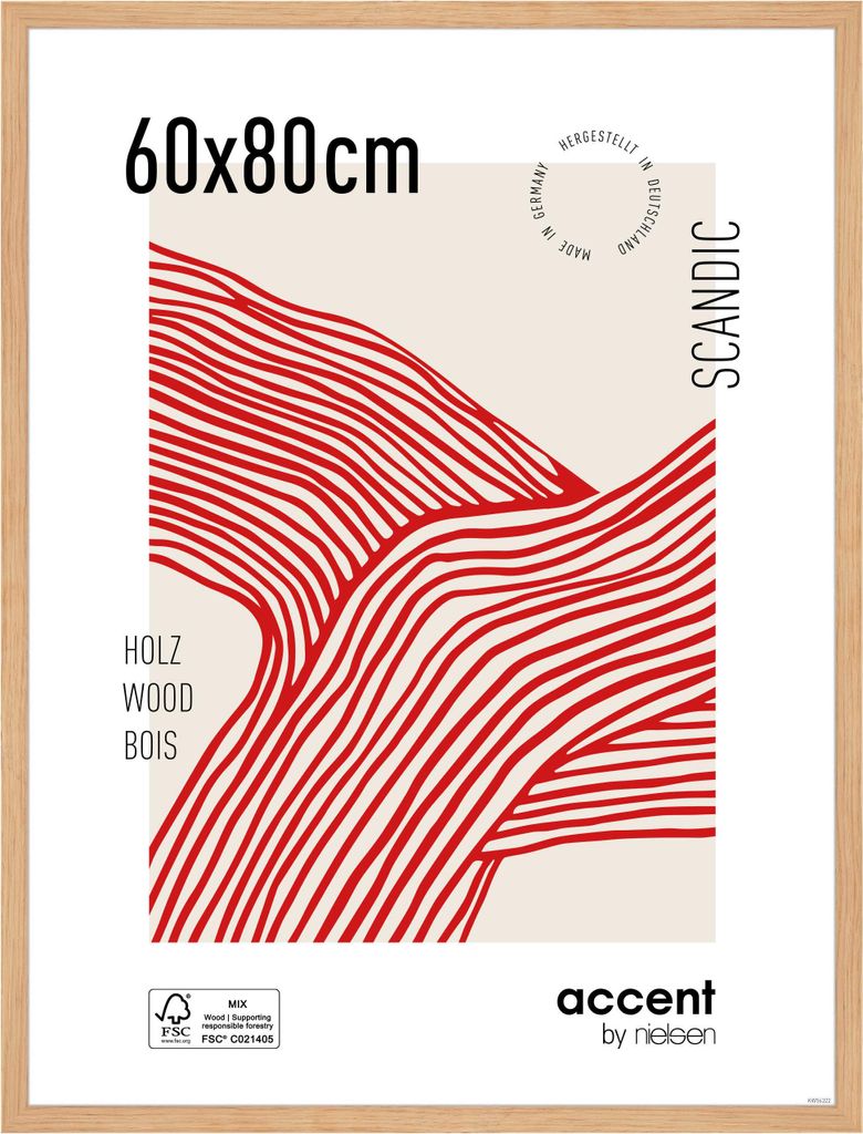 accent by nielsen Holz Bilderrahmen Scandic, 60x80 cm, Produktbild 