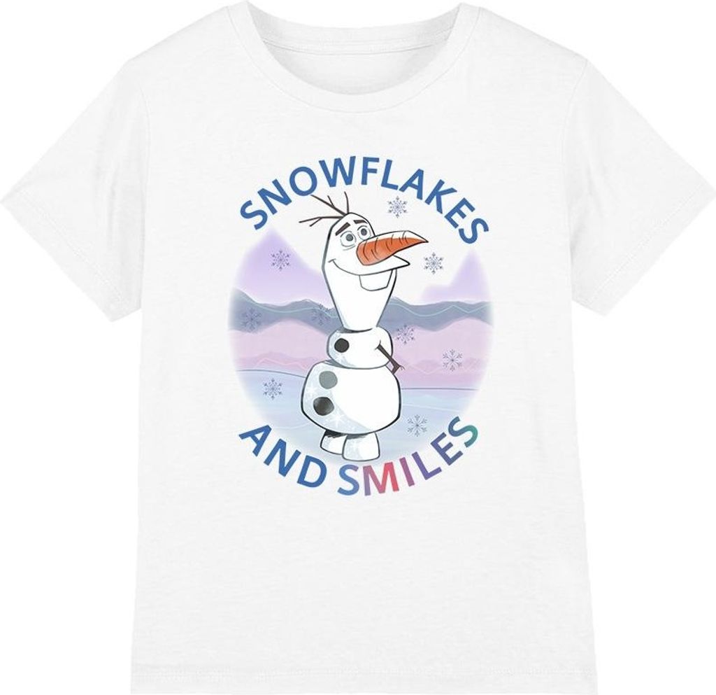 Frozen - T-Shirt für Kinder TV4213 (128) (Weiß)