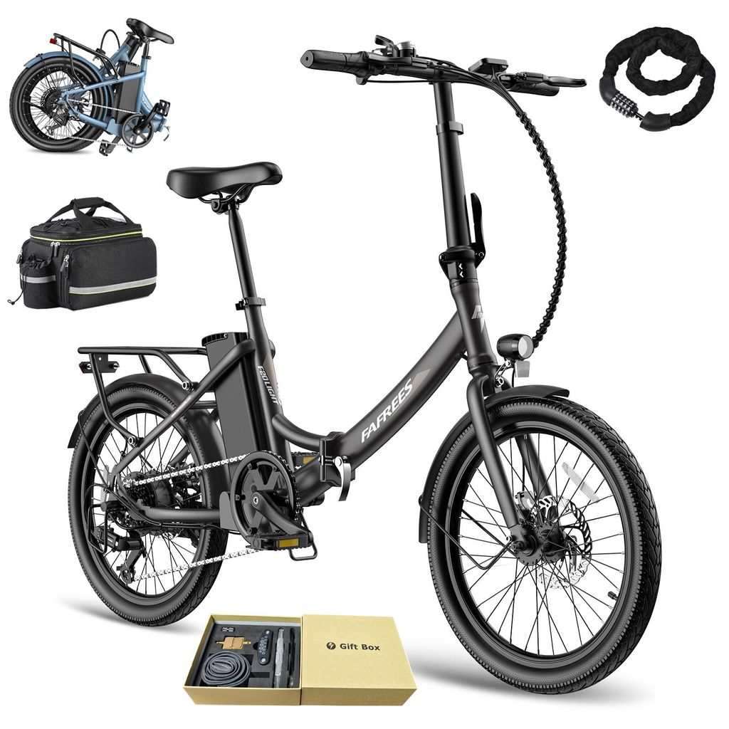 E-Bike 155-195 cm 20" 250 W bis 110-130 km IPX5 7-Gang – Produktbild 