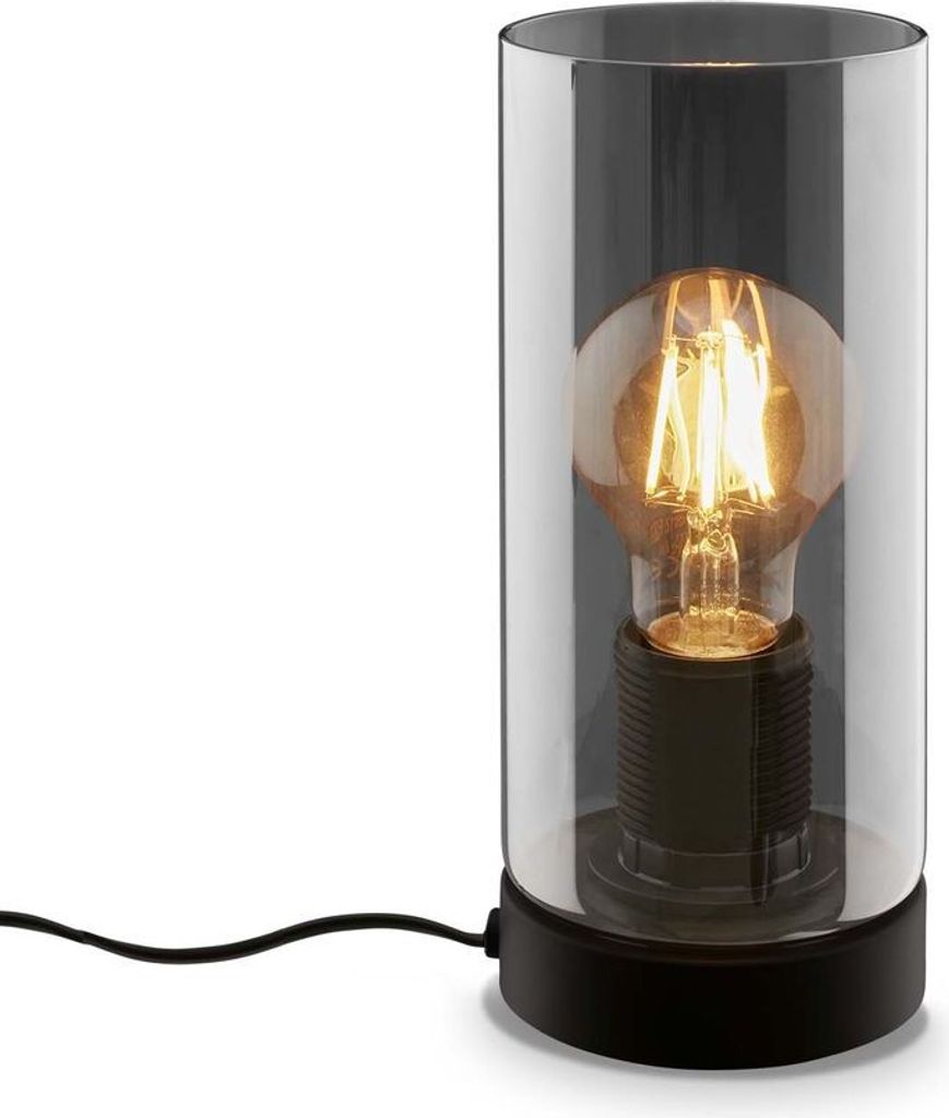 Lampe de table E27 100x240mm ronde max 10W lumière blanche Image du produit 