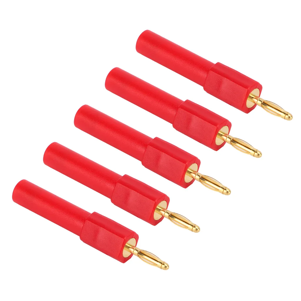 Convertire la spina a banana, spina a banana da maschio a femmina da 2 mm a 4 mm, adattatore per sonda a banana da 2 mm a sonda a banana da 4 mm, spina a banana per cambio formato, spina a banana da 2 mm a 4 mm, spina a banana per cambio formato da 2 mm a 4 mm - 5