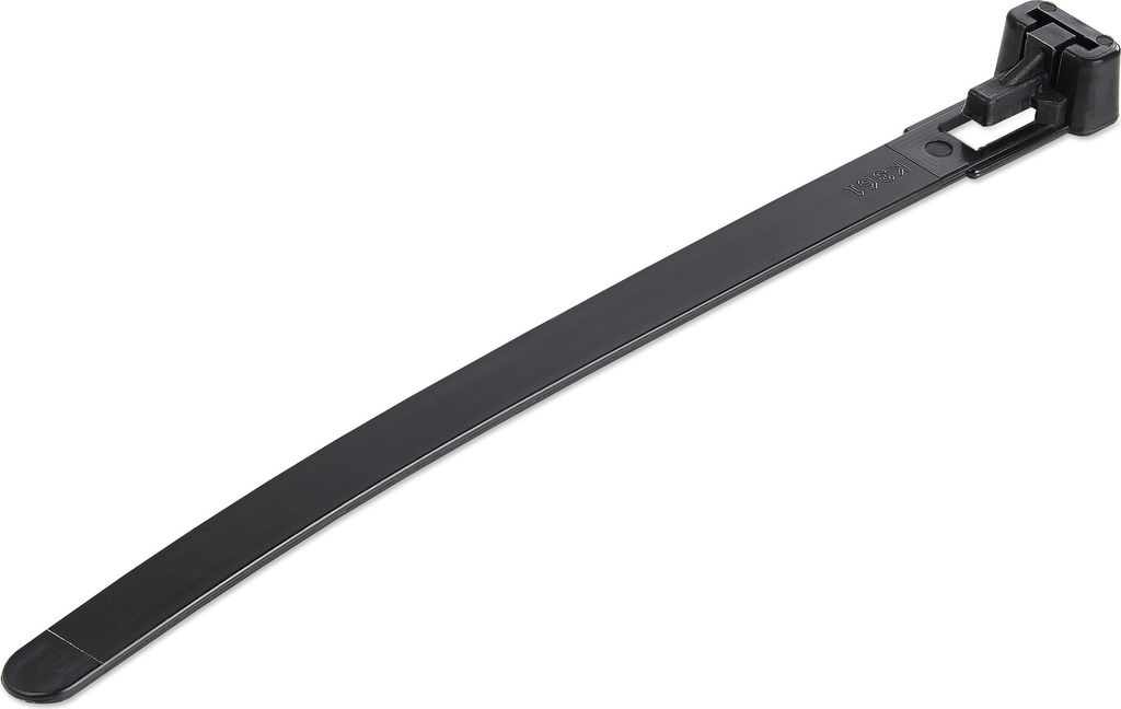 StarTech.com Kabelbinder - 127x7 mm, wiederverwendbar, lösbare Nylonbinder, 22 kg Zugfestigkeit, Innen- und Außenbereich, 94V-2/UL, schwarz, 100 ...