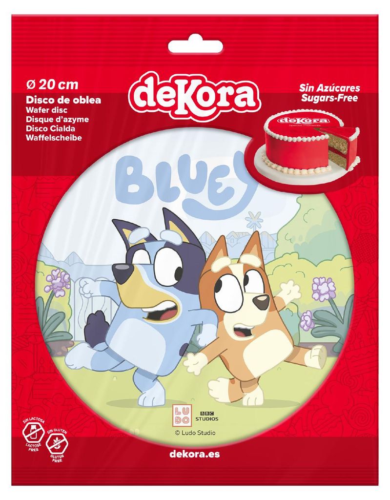 Dekora Bluey Essbarer Tortenaufleger  20cm Produktbild 