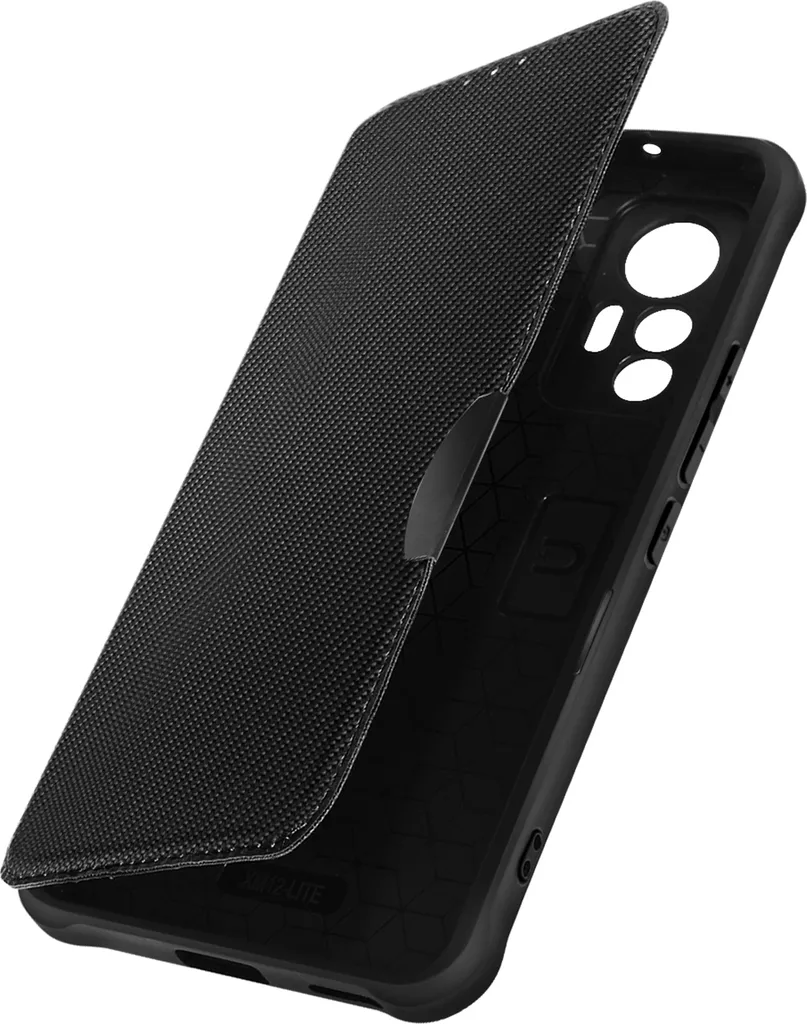 Custodia per Xiaomi 12 Lite Portacarte con angoli rinforzati Razor Book Nero