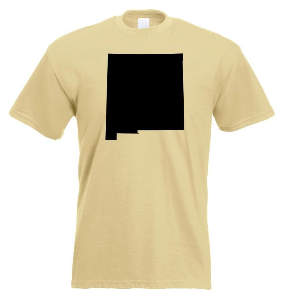 Kiwistar - T-Shirt - Khaki - USA - Bundesstaat - New Mexico Herren Funshirt Bedruckt Design Sprüche Spruch Motive - mit Motiv Bedruckt - Funshirt ...