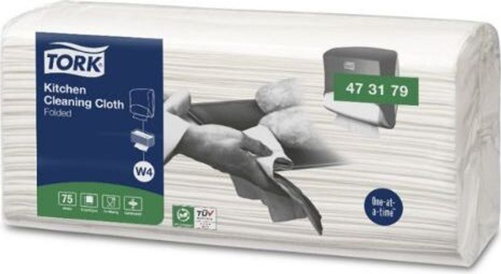 Tork - Küchenreinigungstuch, W4, 75 Blatt, 4er-Pack Produktbild 