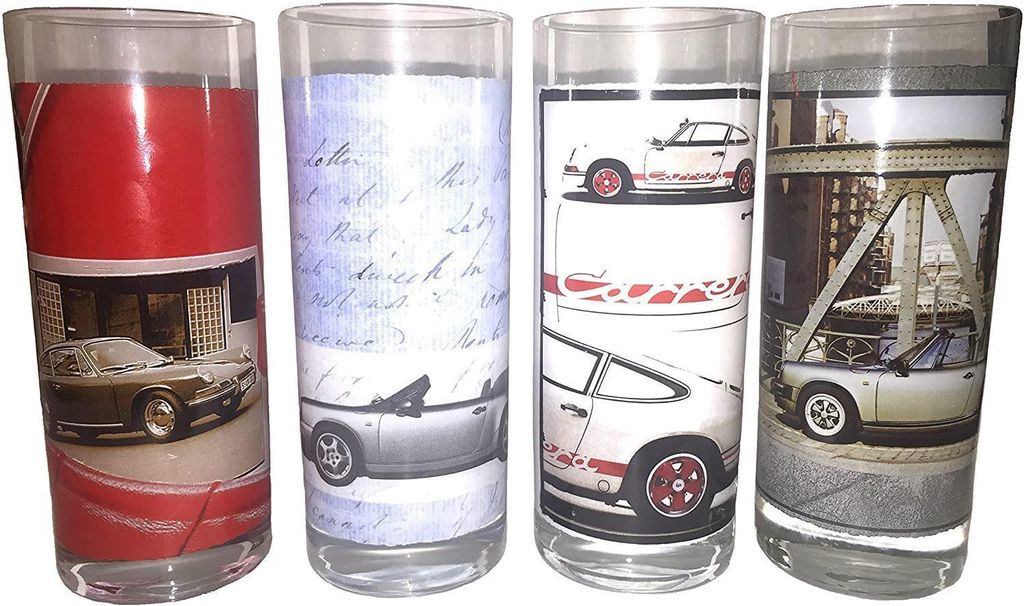 Porsche Longdrinkglas 9911 4er Longdrinkglas Sammlertasse Produktbild 