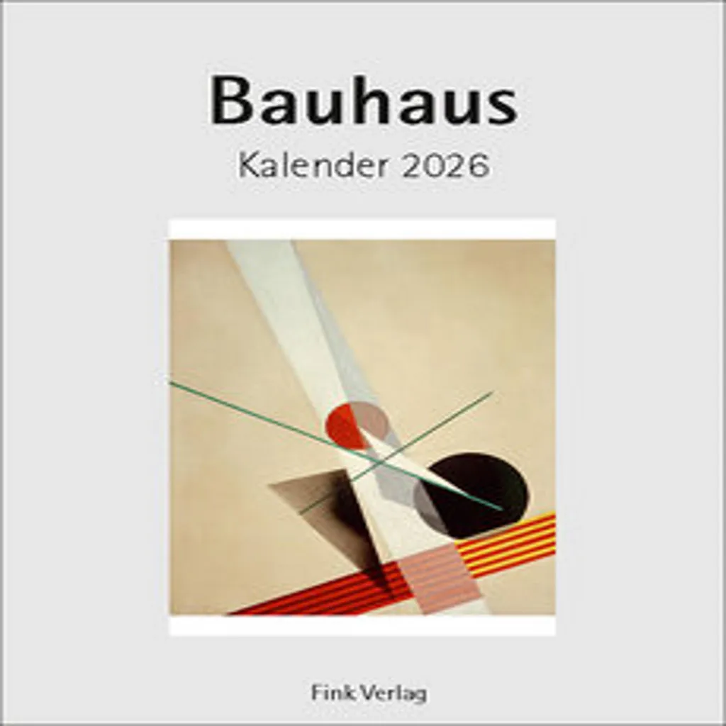 Bauhaus 2026 : Calendrier d'Art Minimaliste avec Graphismes Rétro