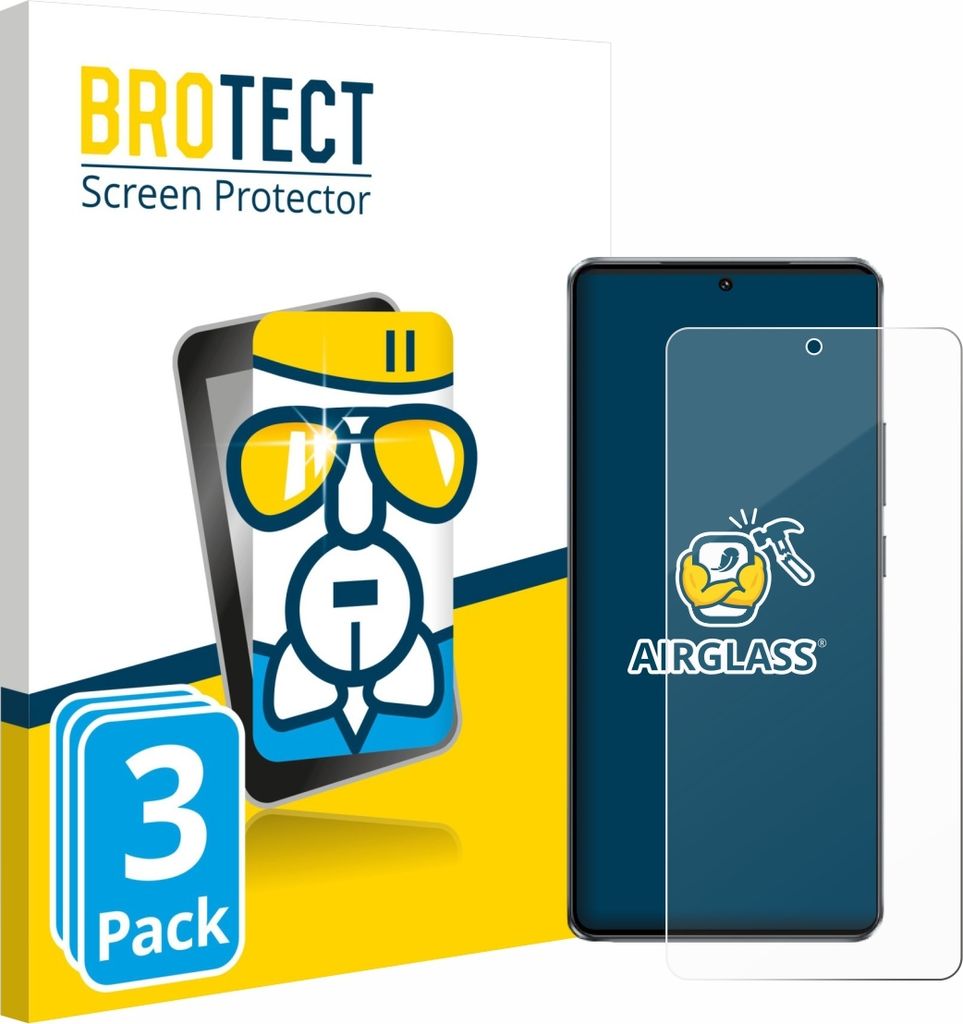 3x BROTECT Schutzglas für Vivo iQOO Z10 Turbo Schutzfolie Panzer Folie Glas Display Schutz klar