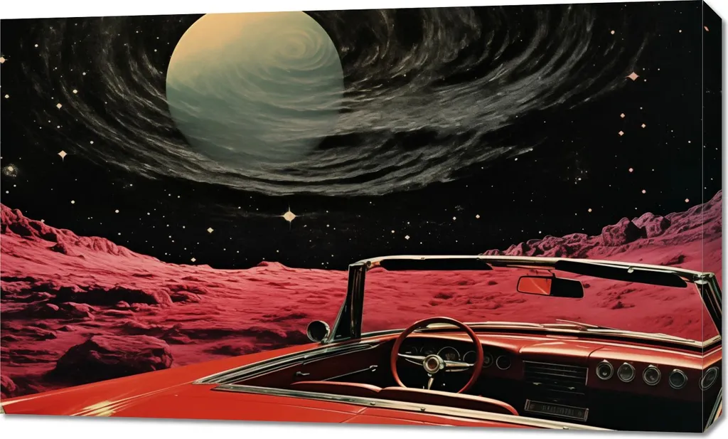 Tableau Grand Format 100x60 cm Quelque part loin de nous - Toile Canvas